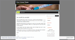 Desktop Screenshot of doslineasrojas.wordpress.com