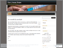 Tablet Screenshot of doslineasrojas.wordpress.com