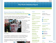 Tablet Screenshot of bukidnonreporter.wordpress.com