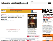 Tablet Screenshot of milanoartexpoteatro.wordpress.com