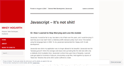 Desktop Screenshot of mikeyhogarth.wordpress.com