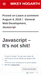 Mobile Screenshot of mikeyhogarth.wordpress.com