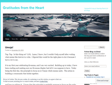 Tablet Screenshot of gratitudesfromtheheart.wordpress.com
