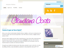 Tablet Screenshot of claudianacosta.wordpress.com