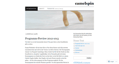 Desktop Screenshot of camelspin.wordpress.com