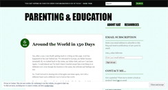 Desktop Screenshot of parentingandeducation.wordpress.com