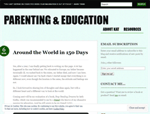 Tablet Screenshot of parentingandeducation.wordpress.com
