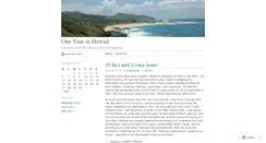 Desktop Screenshot of 1yearinhawaii.wordpress.com