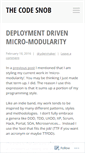 Mobile Screenshot of codesnob.wordpress.com
