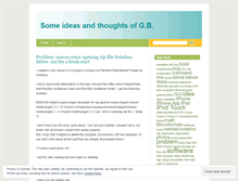 Tablet Screenshot of gbideas.wordpress.com