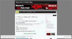 Desktop Screenshot of novapointofsale.wordpress.com