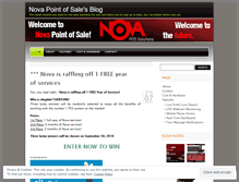 Tablet Screenshot of novapointofsale.wordpress.com