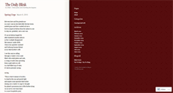 Desktop Screenshot of dailyblink.wordpress.com
