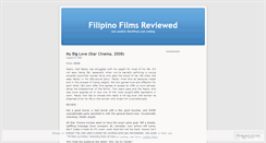 Desktop Screenshot of filipinofilms.wordpress.com