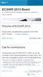 Mobile Screenshot of ecswr12delegate.wordpress.com