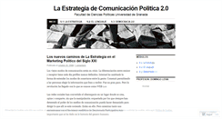Desktop Screenshot of marketingpolitico2008.wordpress.com