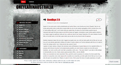 Desktop Screenshot of oneyearinaustralia.wordpress.com