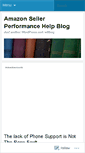 Mobile Screenshot of amazonsellerperformancehelp.wordpress.com
