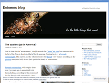 Tablet Screenshot of entomophily.wordpress.com