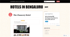 Desktop Screenshot of bengaluruhotels.wordpress.com