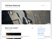 Tablet Screenshot of falldownstandup.wordpress.com