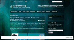 Desktop Screenshot of laneyonthecheap.wordpress.com
