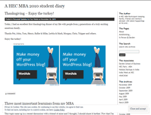 Tablet Screenshot of hecmba2010.wordpress.com