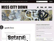 Tablet Screenshot of misscitydown.wordpress.com
