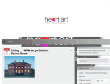 Tablet Screenshot of heartartproject.wordpress.com