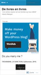 Mobile Screenshot of delivresenlivres.wordpress.com