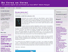 Tablet Screenshot of delivresenlivres.wordpress.com