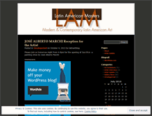 Tablet Screenshot of latinartblog.wordpress.com