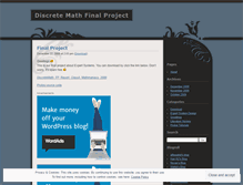 Tablet Screenshot of mathmaniacs.wordpress.com