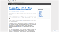 Desktop Screenshot of cynicalcoeliac.wordpress.com