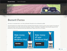 Tablet Screenshot of burnettfarms.wordpress.com