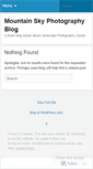 Mobile Screenshot of mountainsky.wordpress.com