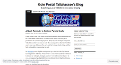Desktop Screenshot of goinpostaltallahassee.wordpress.com