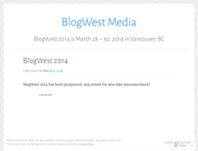 Tablet Screenshot of blogwest2012.wordpress.com