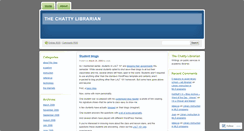 Desktop Screenshot of chattylibrarian.wordpress.com