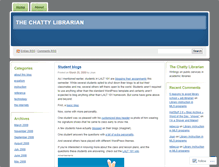 Tablet Screenshot of chattylibrarian.wordpress.com