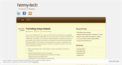 Desktop Screenshot of hermytech.wordpress.com