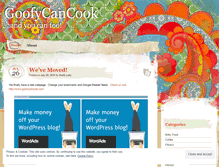 Tablet Screenshot of goofycancook.wordpress.com