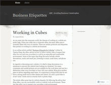 Tablet Screenshot of businessetiquettes.wordpress.com