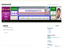 Tablet Screenshot of kanjamadi.wordpress.com