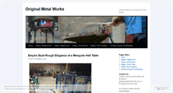 Desktop Screenshot of originalmetalworks.wordpress.com