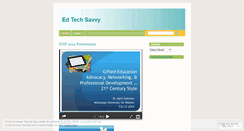 Desktop Screenshot of edtechsavvy.wordpress.com