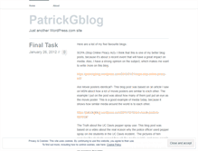 Tablet Screenshot of patrickgblog.wordpress.com