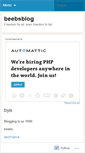 Mobile Screenshot of beebsblog.wordpress.com