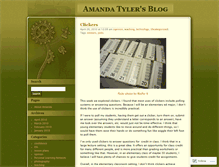 Tablet Screenshot of amandatyler.wordpress.com