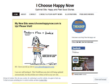 Tablet Screenshot of ichoosehappynow.wordpress.com